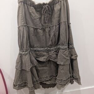 Army green fairy core skirt